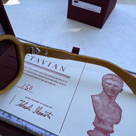 Jacques Marie Mage Octavian Suntan Sienna sunglasses - Picture 2 of 6